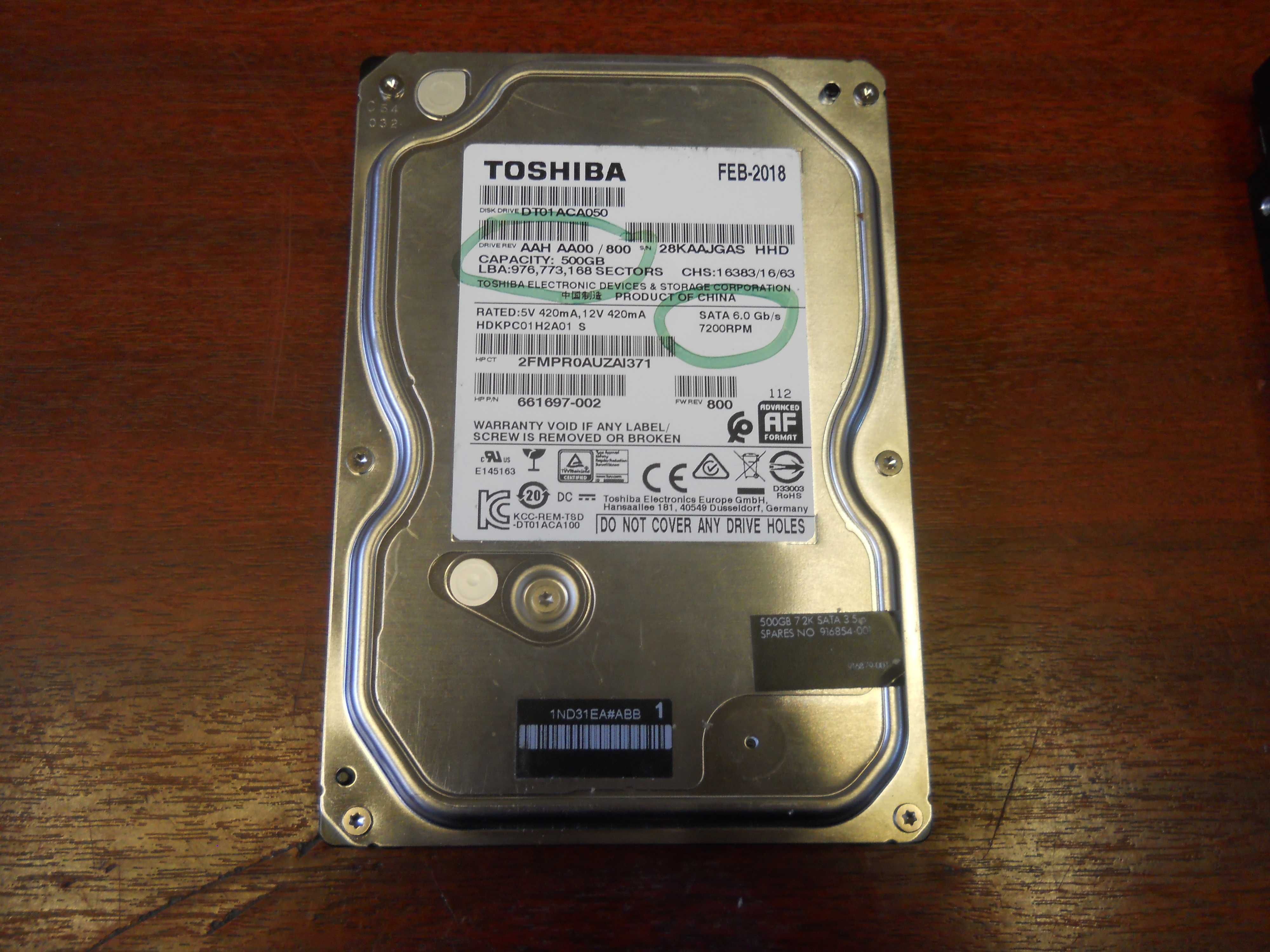 HDD desktop  500GB SATA