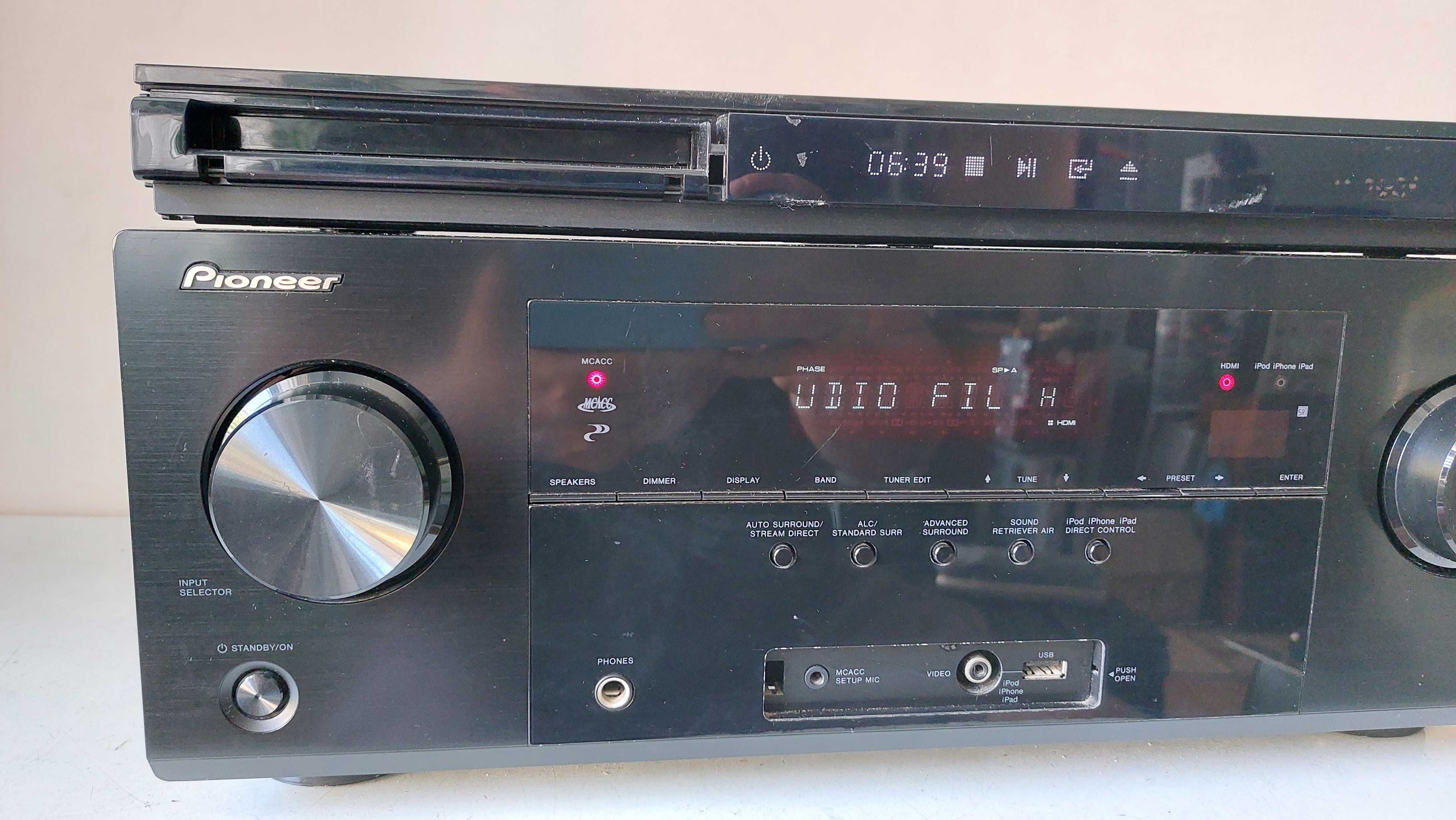 Pioneer VSX 527 muzica HDMI Air Play DLNA USB statie film muzica