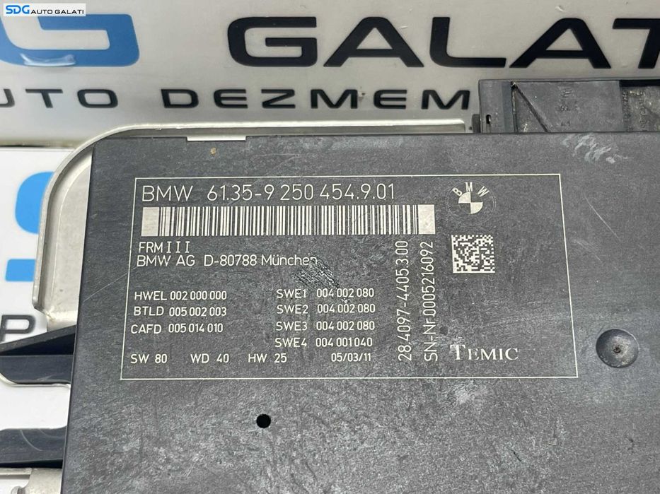Unitate Modul Calculator Lumini FRM 3 BMW Seria 5 F10 F11 2010 - 2017 Cod 9250454 61359250454901 [L3314]