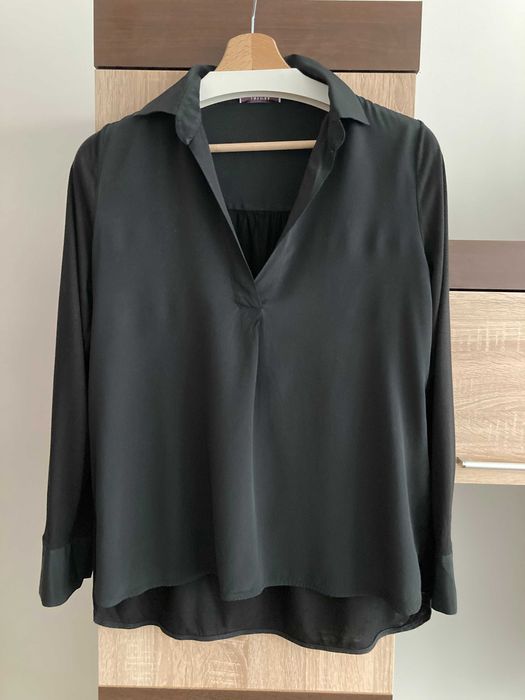 Черна риза, блуза  на iBLUES, оригинална, размер S