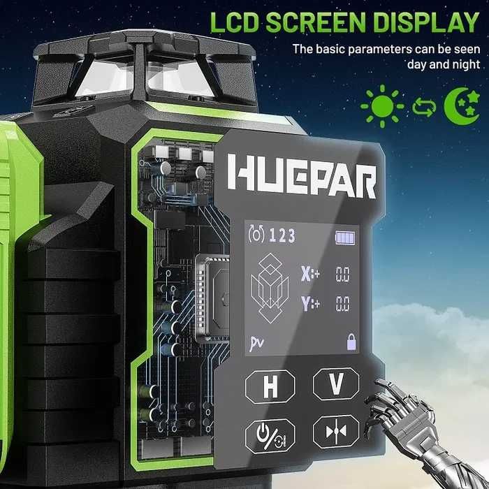 Лазерен нивелир Huepar W04CG