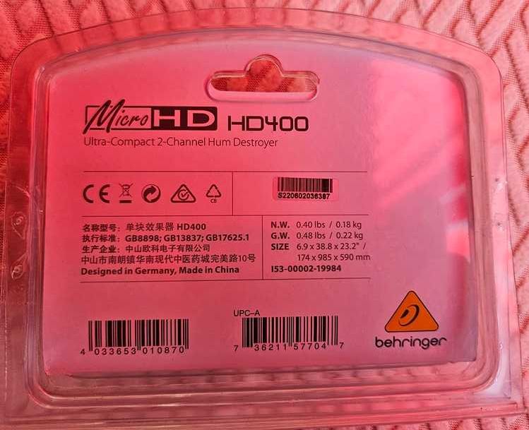 Behringer HD400 Hum Destroyer