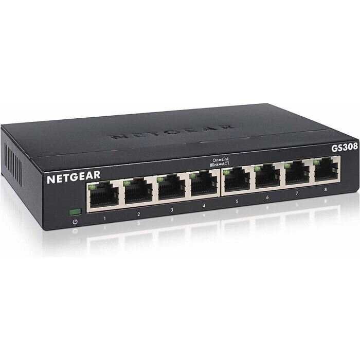Switch Netgear GS308-300PES, 8-Port NOU Sigilat