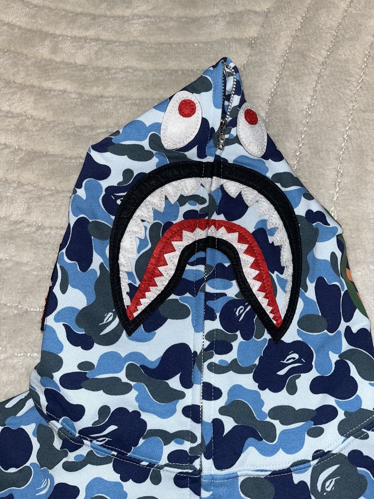 BAPE Hoodie Albastru - M