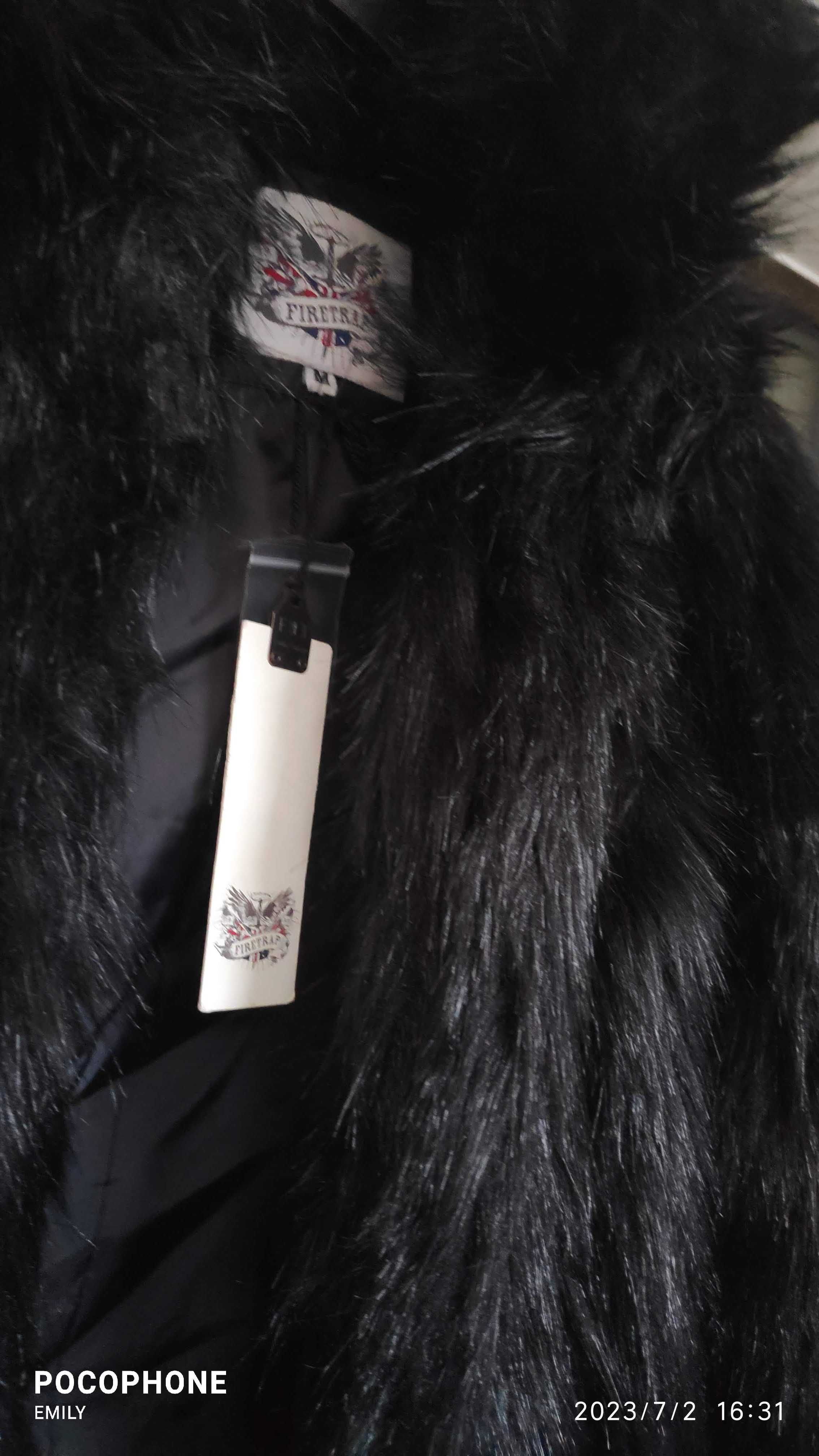 Firetrap ново палто с косъм от Англия M_L