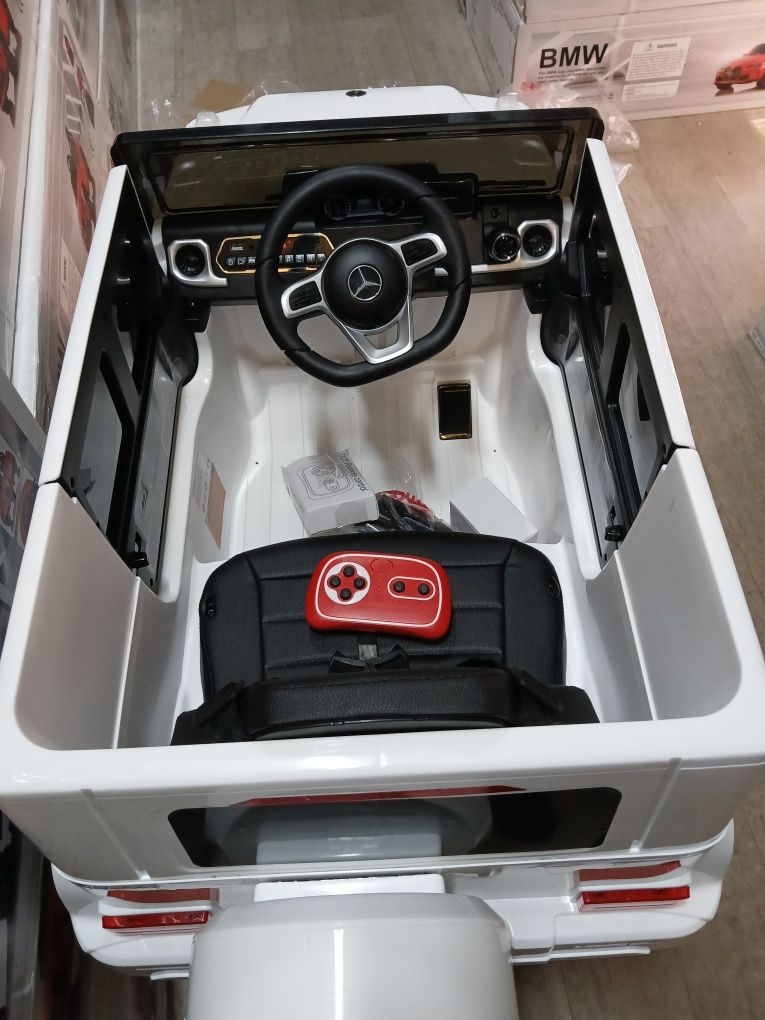 Чисто нови!Промоция!Акумулаторен джип Mercedes G500 .меки гуми,12волта