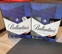 Ballantines finet cu 2 pahare