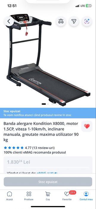Vand banda de alergat Kondition x8000