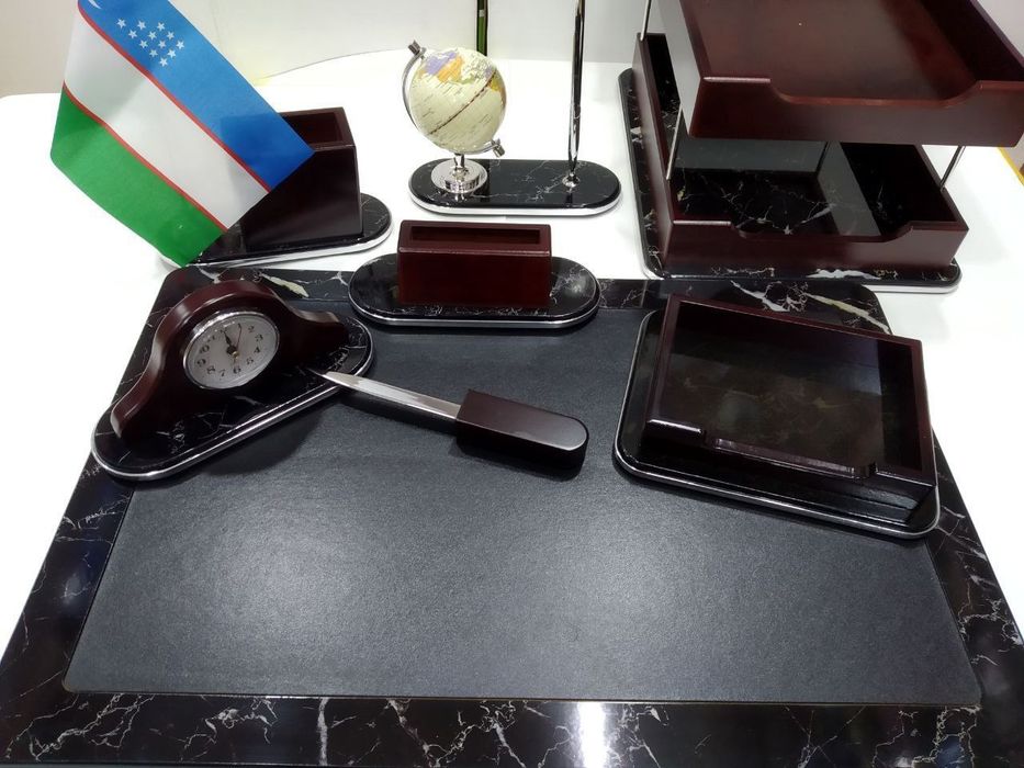 Офисный набор — Чёрный мрамор