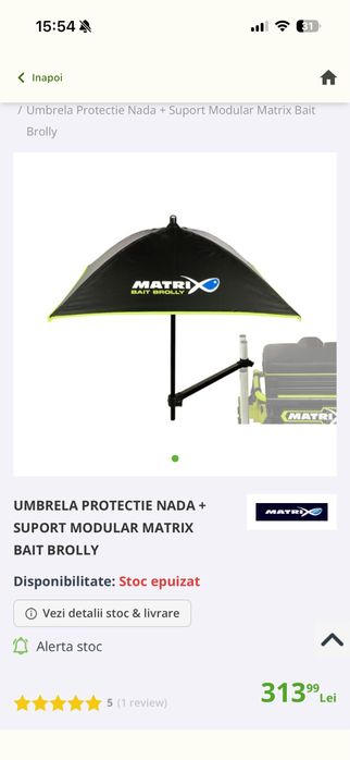 Umbrela matrix bait brolly