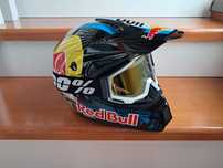 Casca Red Bull  cu ochelari 100%
