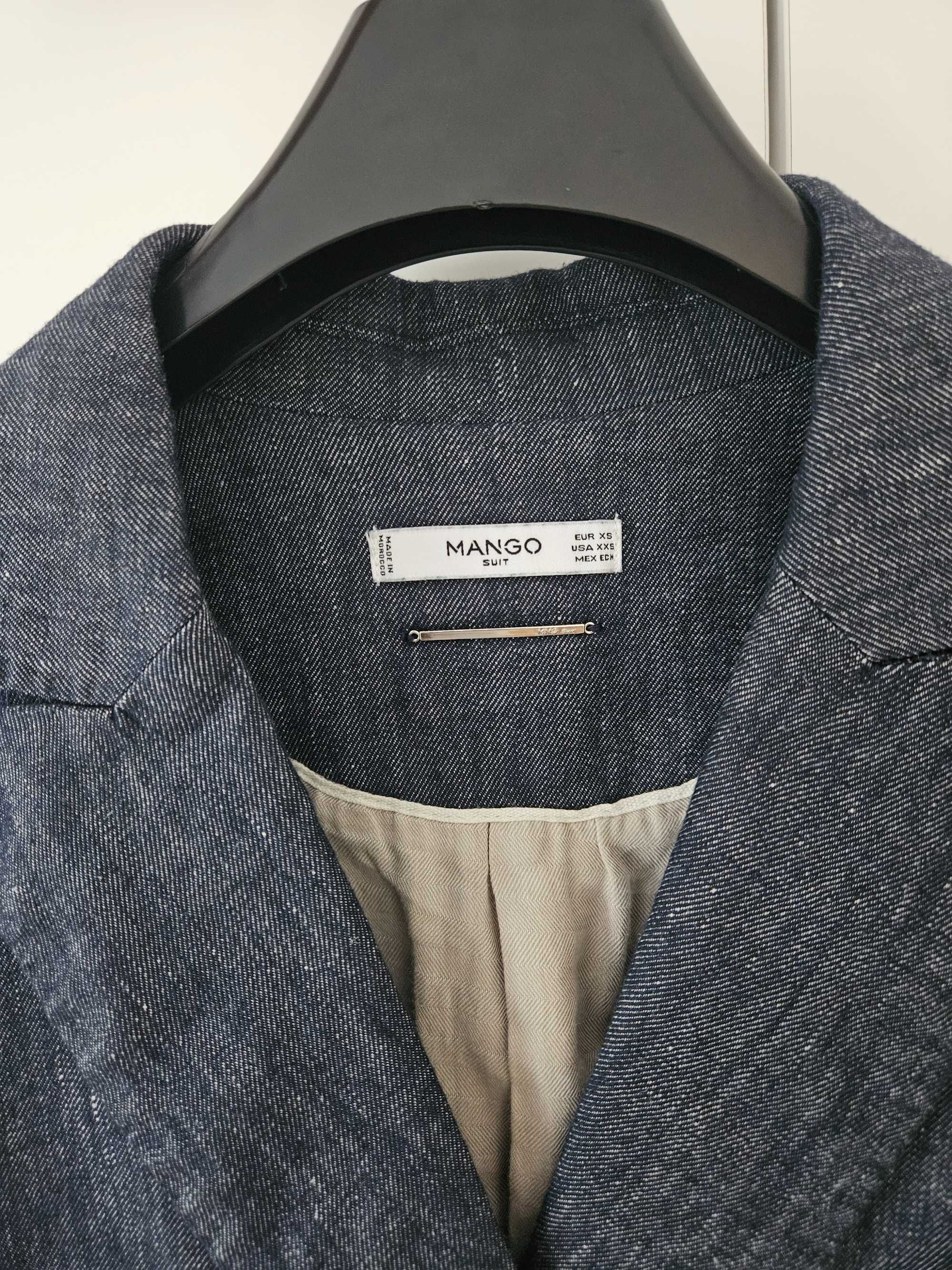 Сако от ленена смес Mango