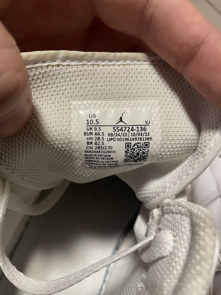 Jordan 1’s Mid white/бели