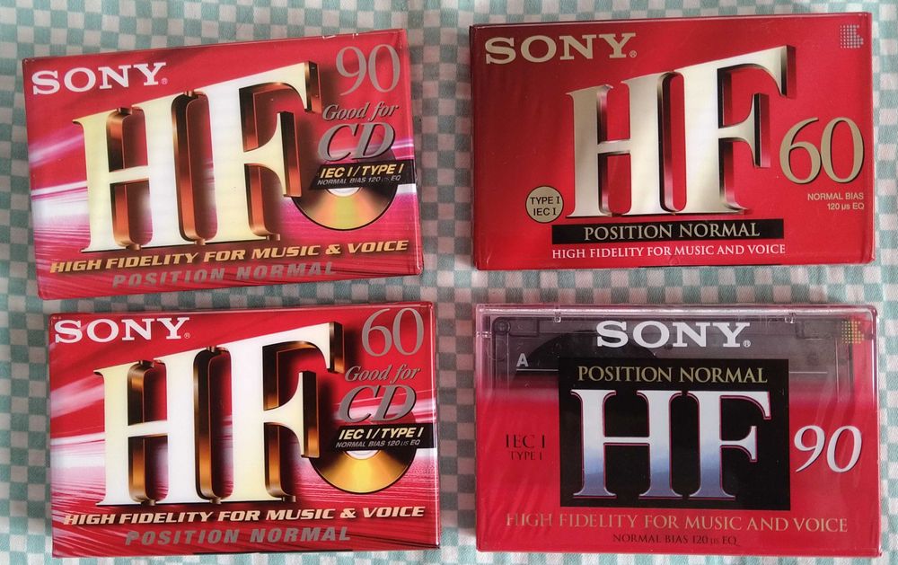 Чисто нови аудиокасети Sony HF, FX, FXI
