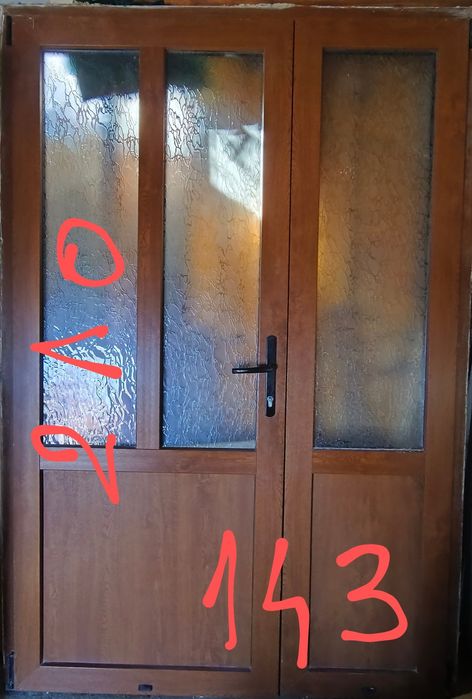 Vând ușă dublă termopan