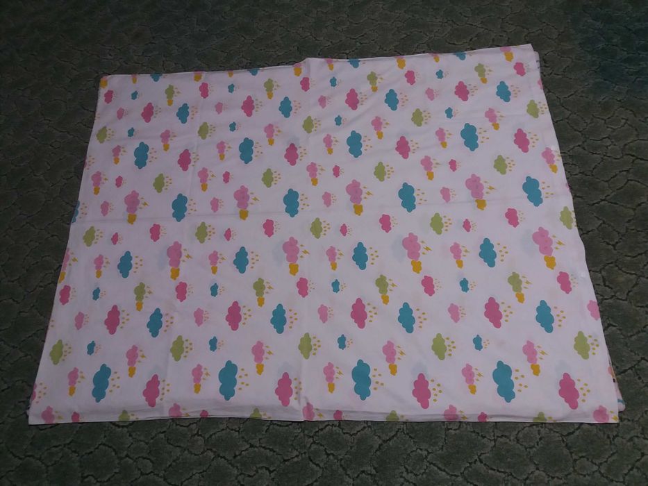 Pilota usoara plapumioara copii Baltic Bebe 125x95cm cu cearceaf husa