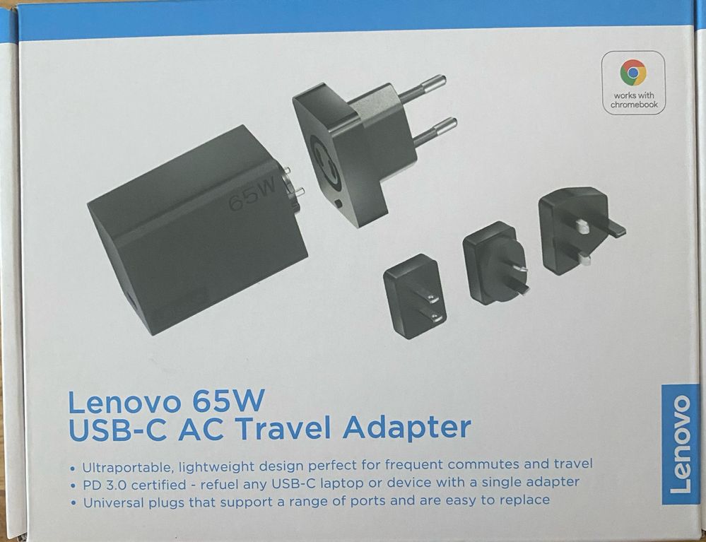 Lenovo Adaptor de voiaj 65W USB-C