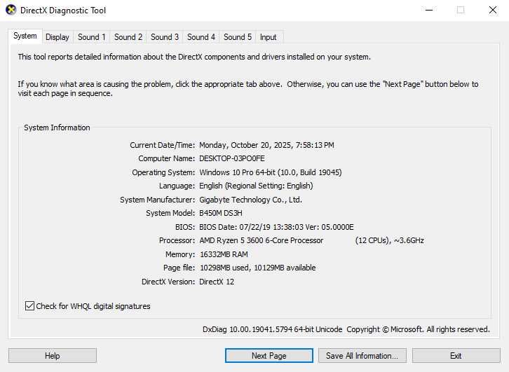 Vand PC - AMD Ryzen 5 3600 + Radeon RX 580 + 16GB DDR4