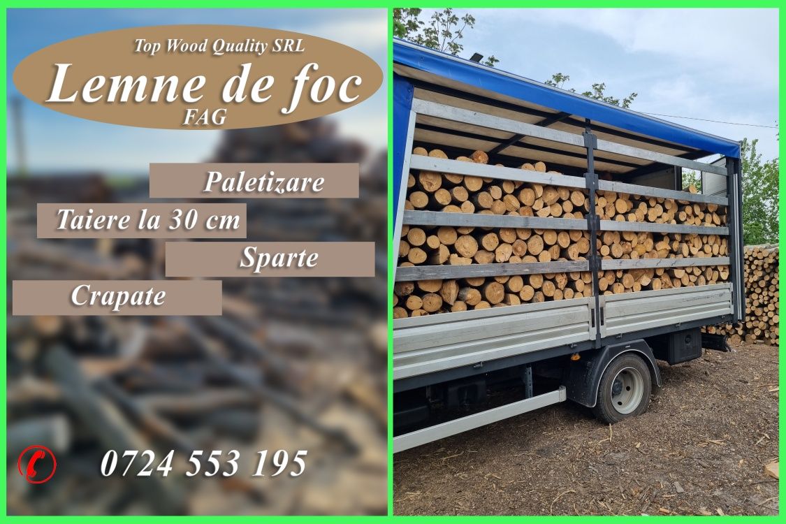 Lemne de foc esenta tare fag carpen transport gratuit ialomita