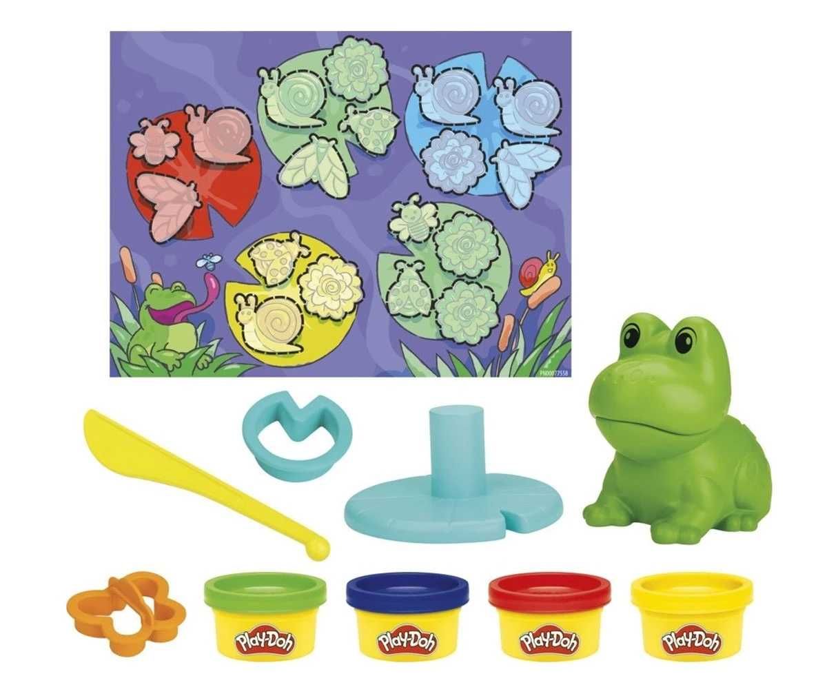 НОВ Мек пластелин PLAY DOH Динозавър Жаба Моделин ОРИГИНАЛЕН