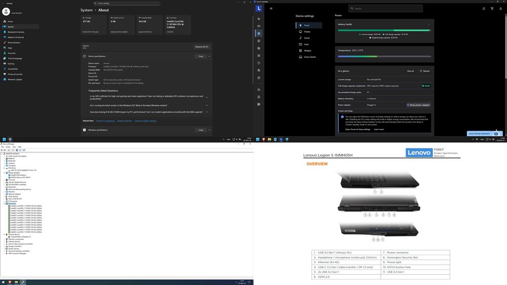 Laptop Gaming Lenovo Legion 5 (i7-10750H, GTX 1660 Ti, 16GB RAM)