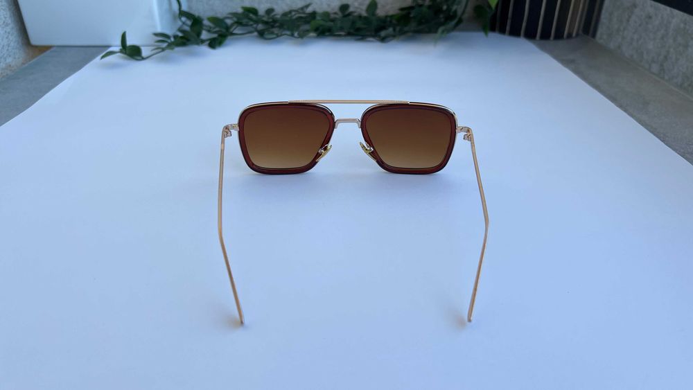 Ochelari de soare Dita Flight - Rama aurie Lentile maro degrade