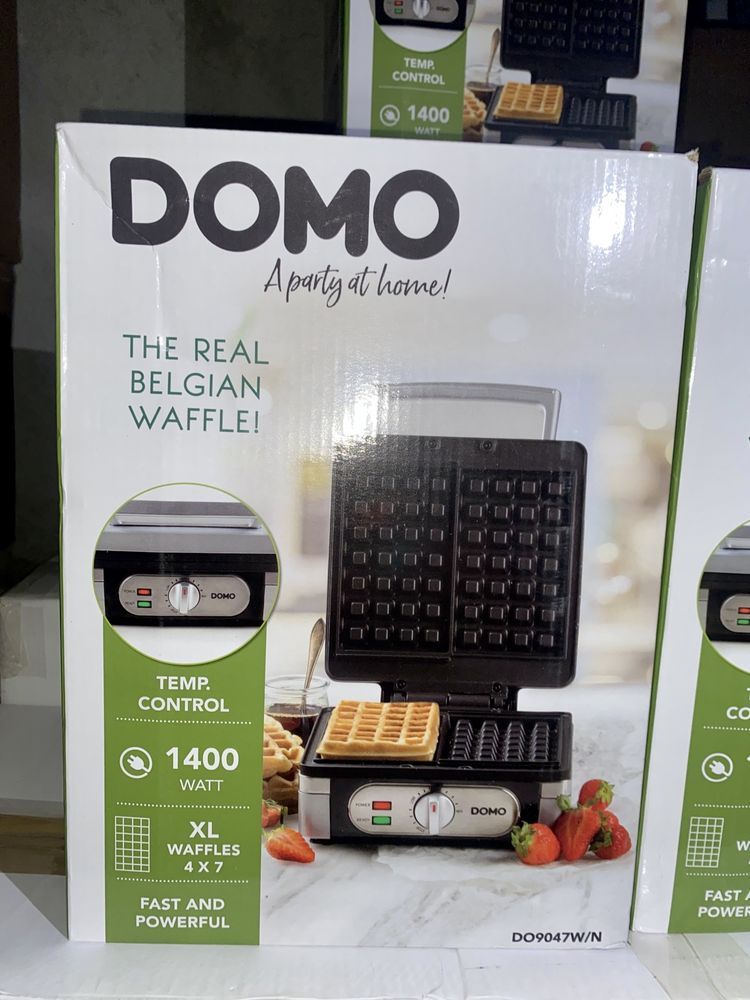 Нови!!! Гофретник DOMO, 1400W, за XL гофретки