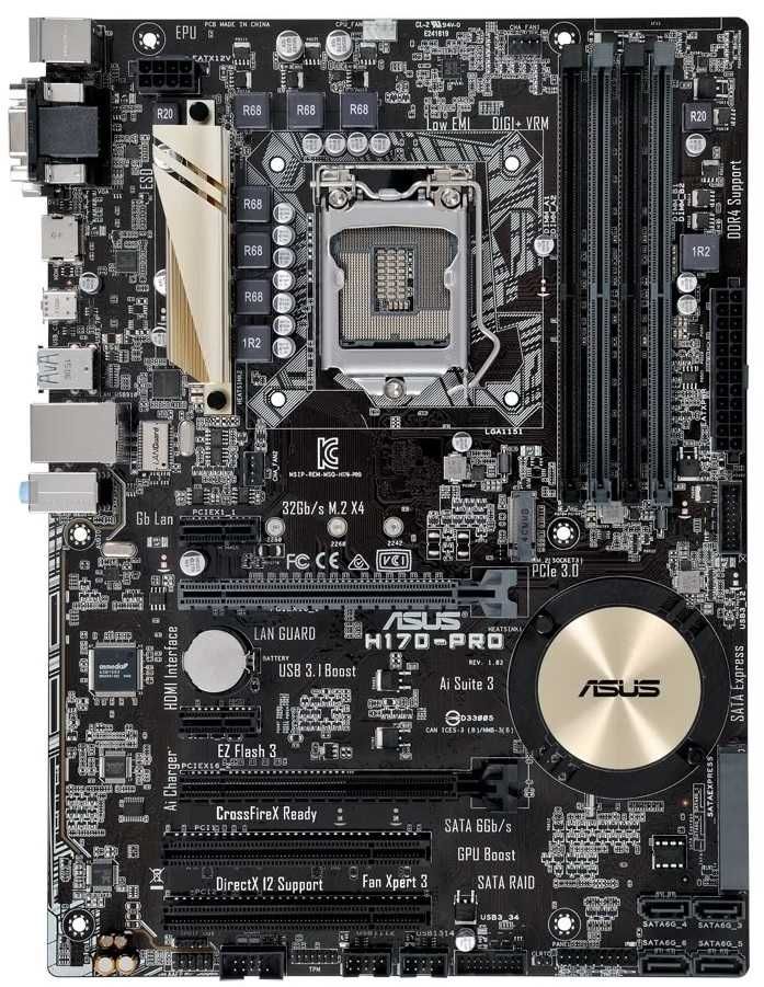 Дъно Дънна платка ASUS H170-PRO LGA 1151 DDR4 до 64GB