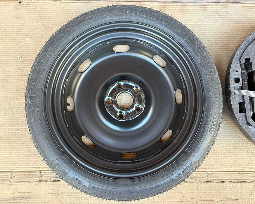 Kit complet pana cu roata SLIM, totul nou, orig. VW AUDI SKODA SEAT