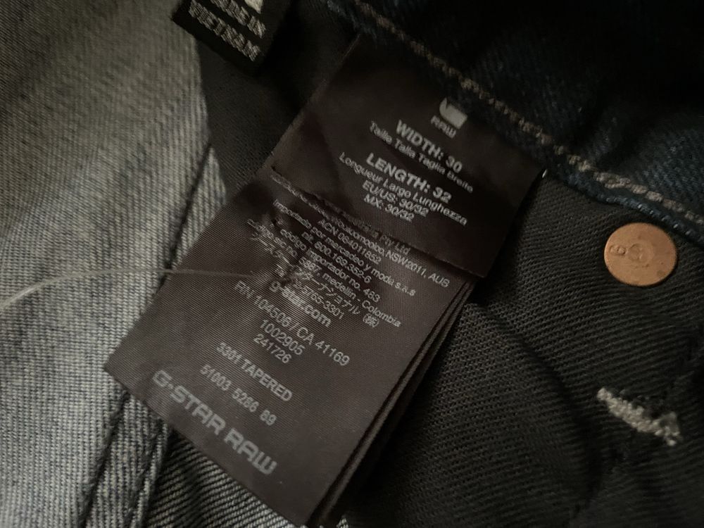 G-star Raw 3301 Tapered W30 L32