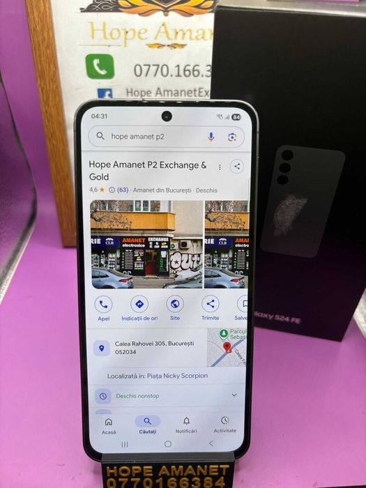 HOPE AMANET P2-Samsung s24 fe la cutie 128 GB/8 RAM