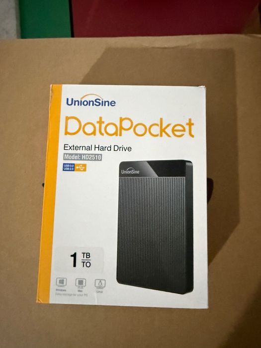 UnionSine DataPocket 1TB External Hard Drive USB 3.0