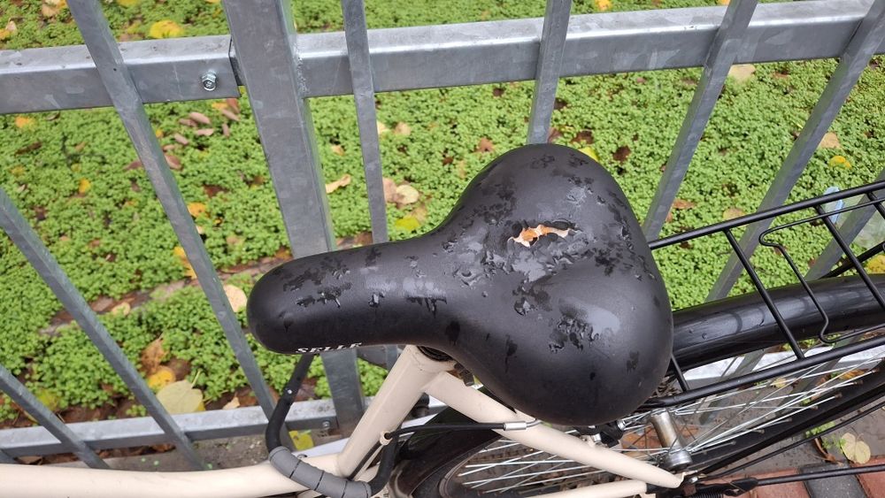 Bicicleta bej, de dama, functionala