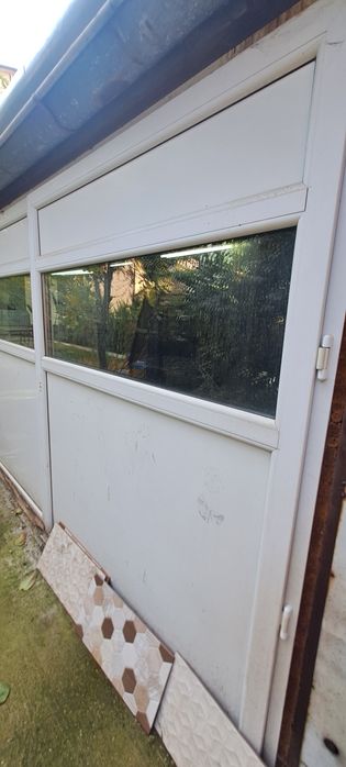 Гаражна двойна PVC врата 295/190