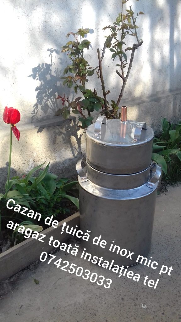 Vindem,cazan de țuică de inox la 70 l nou