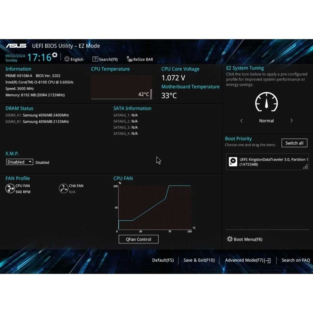 Процесор CPU Intel Core i3 8100 4/4 ЯДРА DDR4 LGA 1151