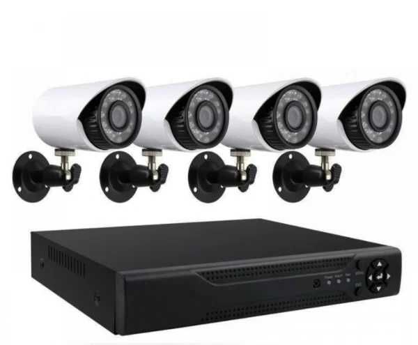 Комплект 4 камери за вътрешно/външно видеонаблюдение FULL HD AHD