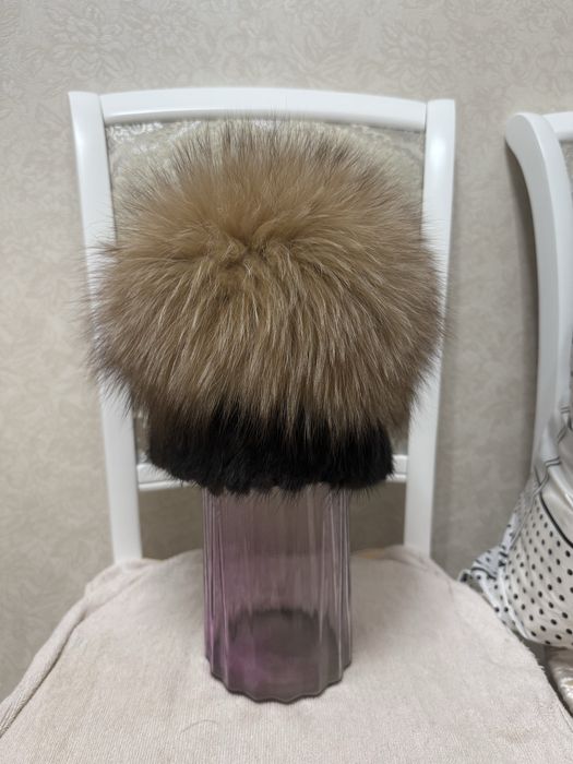 Шапка норковая очень интерсная модель