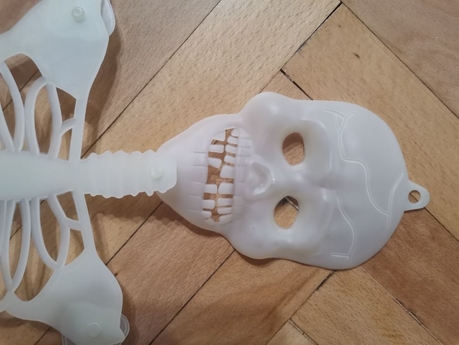 Хелоуин украса лампички Прилеп скелет каубой размер S