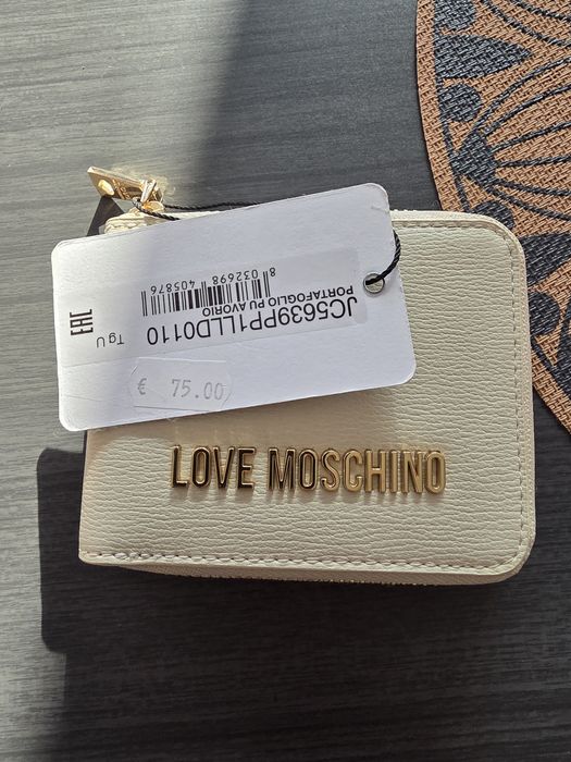 Geanta si portofel moschino piele