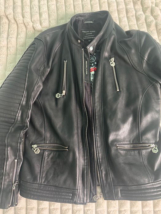 Кожено яке Philip Plein оригинално без забележки