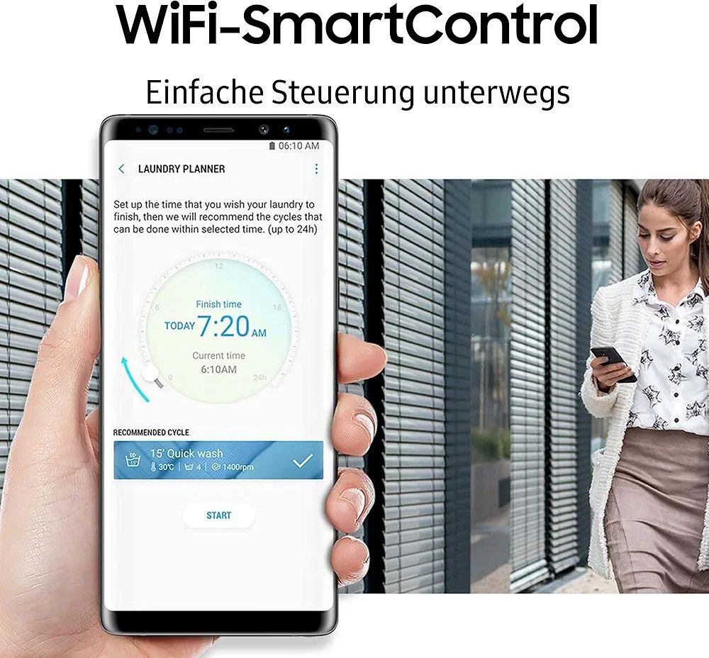 Нова инверторна пералня Samsung WW80T654ALX. 8 кг