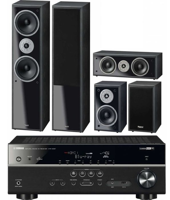 Sistem Hi-Fi Yamaha RX-V371 + boxe 5.0 Magnat Monitor Supreme