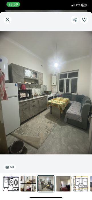 Yengi kadastrli 2-honalik 50m2 dom sotiladi 33300$ tayyor yashaladigan