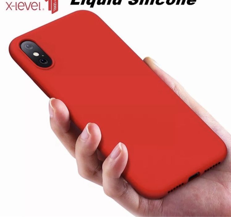 Iphone X XR XS XS MAX - Husa Liquid Cu Interior Fin Alcantara