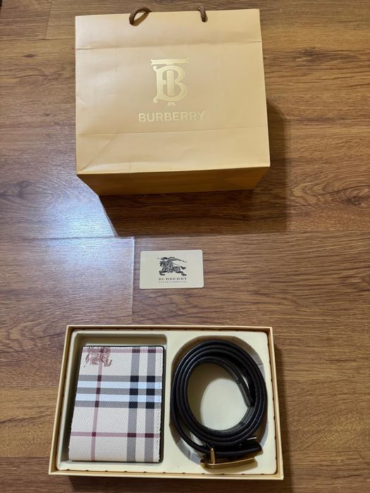 Set Burberry curea+portofel