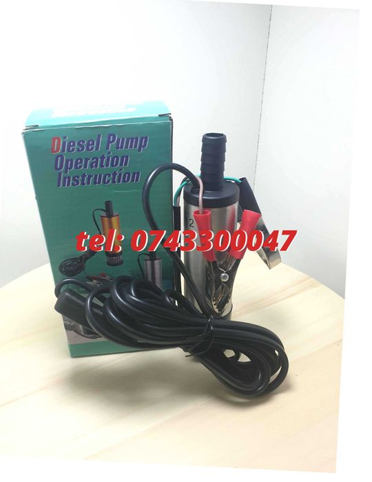 Pompa Electrica Transfer Combustibil Submersibila 12v