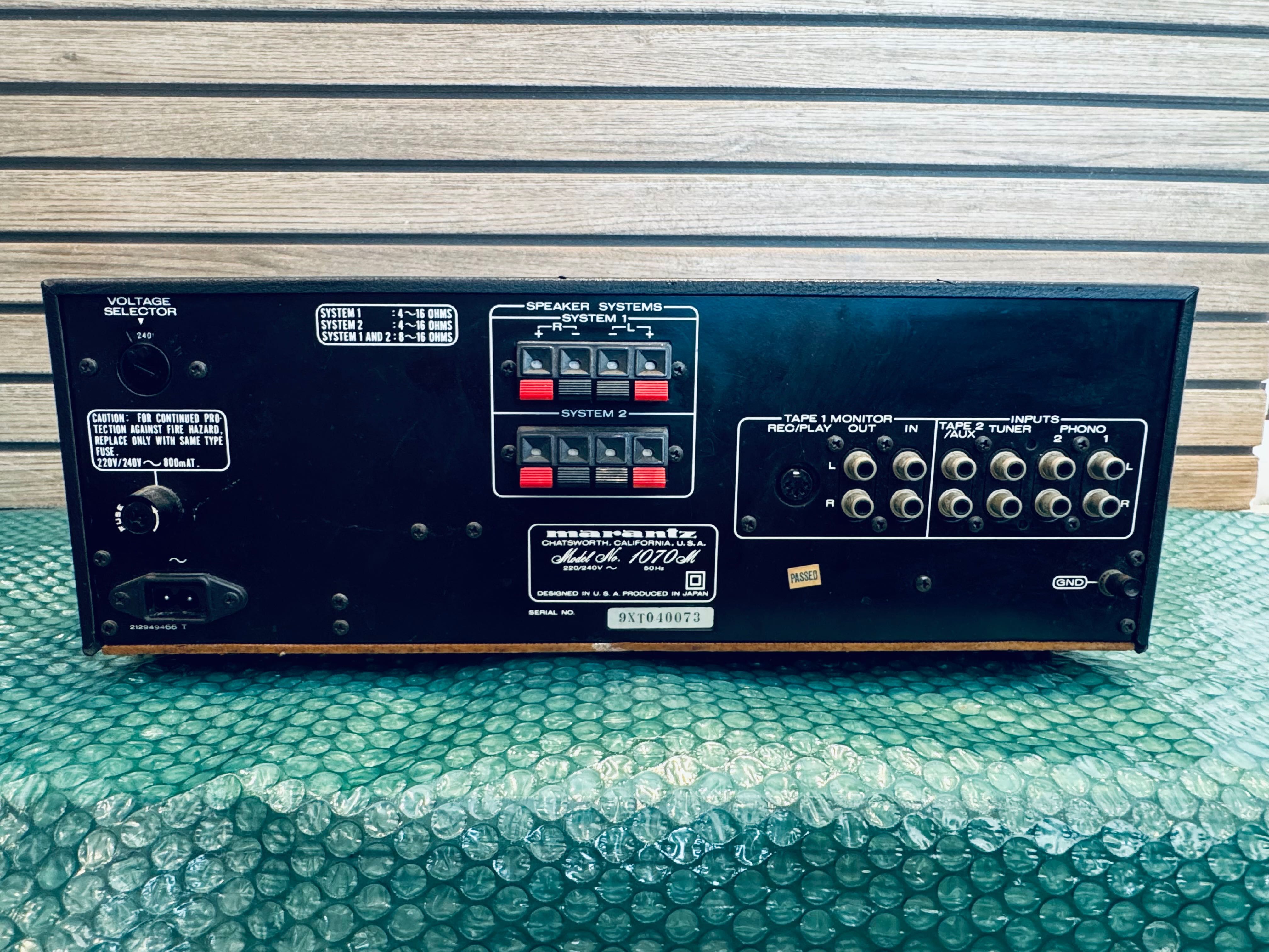Amplificator audio Marantz 1070M 2 x 36W 8 Ohm Model rar 1979