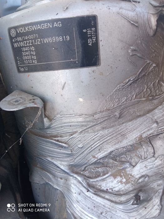 Bara fata,spate ,faruri ,aripi, vw golf 4 break motor 1.6 16v azd
