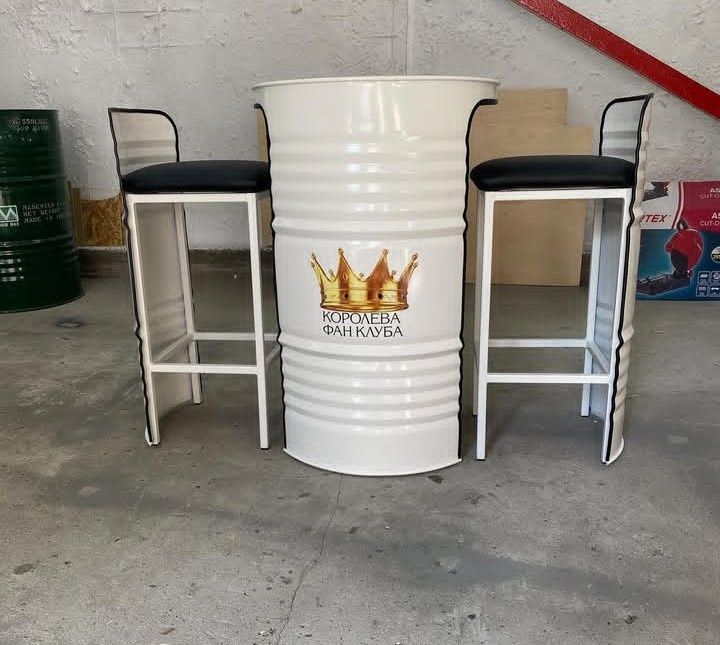 Мебель из бочки. Уникальные и креативной мебель для кафе фосфодов.